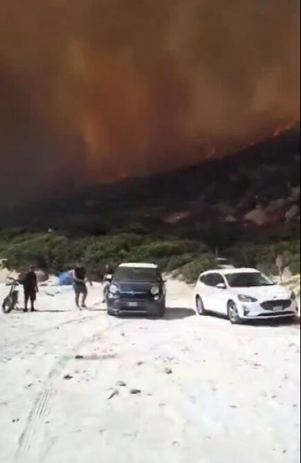İtalya'da orman yangını! Bir ada alevlere teslim oldu, 102 kişi tahliye edildi İtalya'da orman yangını! Bir ada alevlere teslim oldu, 102 kişi tahliye edildi - 1. Resim