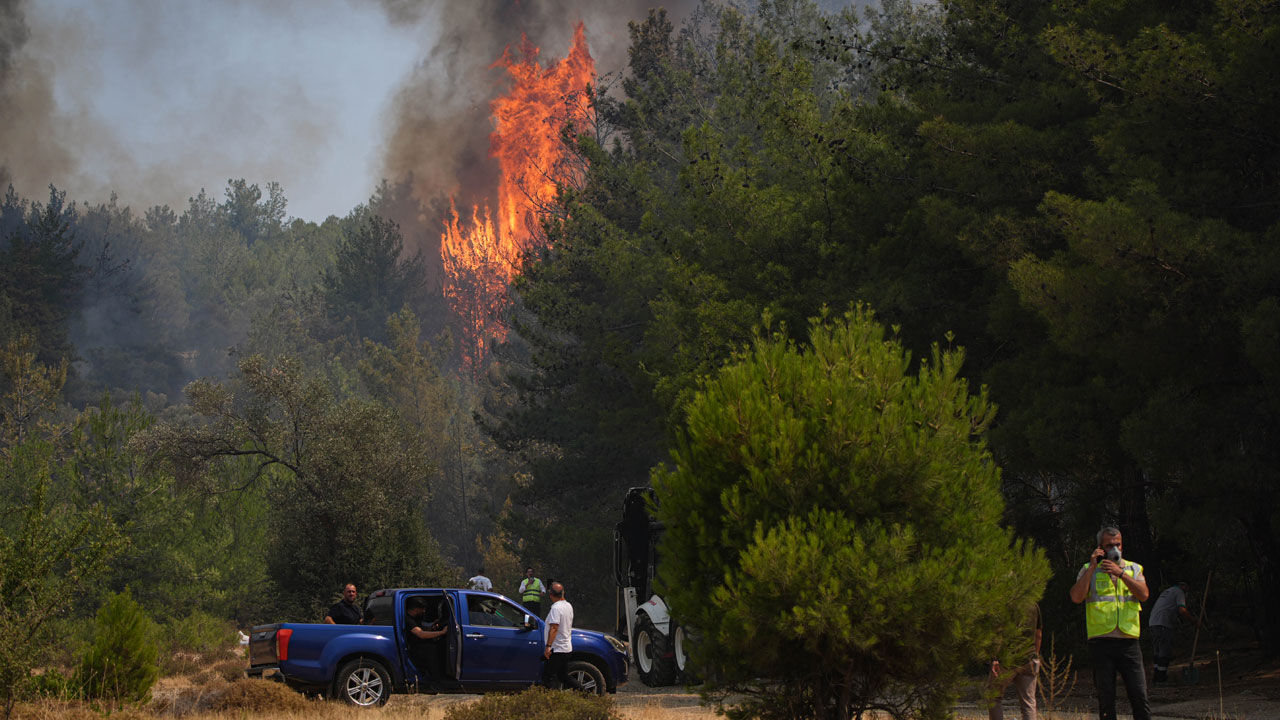İzmir'de orman yangını! Bornova'daki alevler Buca'ya sıçradı İzmir'de orman yangını! Bornova'daki alevler Buca'ya sıçradı - 4. Resim