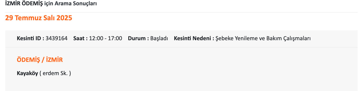29-30 Temmuz İzmir elektrik kesintisi sorgulama: Gediz Elektrik uyardı, İzmir'de elektrikler ne zaman, gelecek saat kaçta? 29-30 Temmuz İzmir elektrik kesintisi sorgulama: Gediz Elektrik uyardı, İzmir'de elektrikler ne zaman, gelecek saat kaçta? - 9. Resim