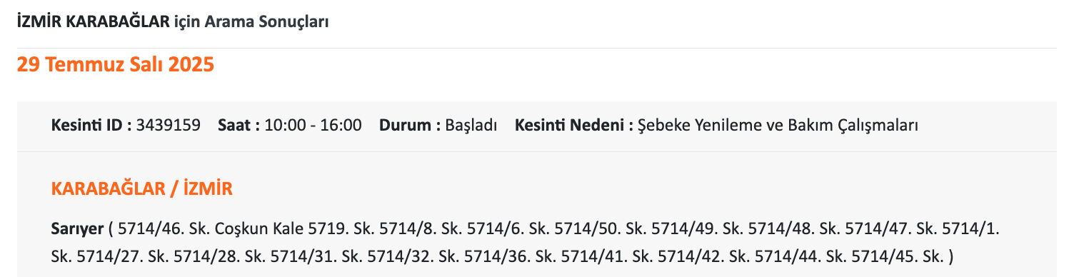 29-30 Temmuz İzmir elektrik kesintisi sorgulama: Gediz Elektrik uyardı, İzmir'de elektrikler ne zaman, gelecek saat kaçta? 29-30 Temmuz İzmir elektrik kesintisi sorgulama: Gediz Elektrik uyardı, İzmir'de elektrikler ne zaman, gelecek saat kaçta? - 7. Resim