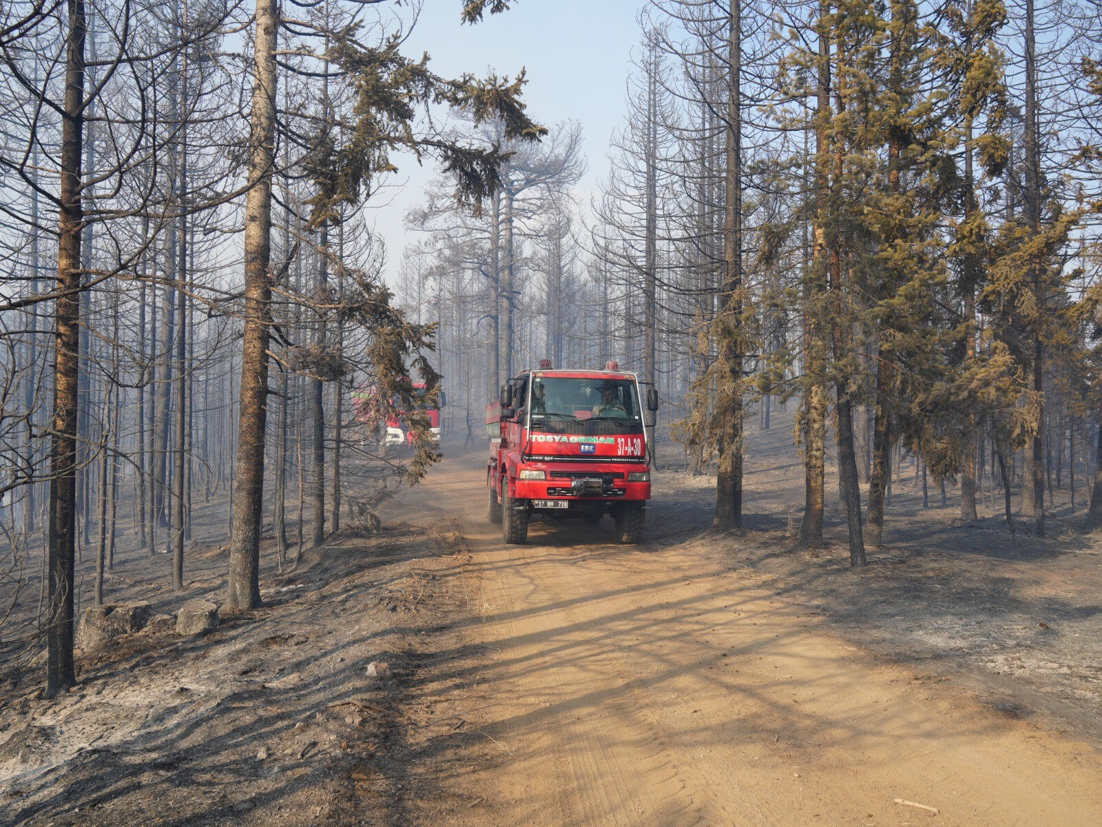 İbadete alevler dahi engel olmadı! Orman kahramanı arazöz üstünde namazını kıldı İbadete alevler dahi engel olmadı! Orman kahramanı arazöz üstünde namazını kıldı - 1. Resim
