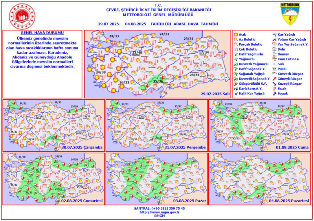 Sıcaklar ne zaman düşecek? Meteoroloji'den yağmur haberi geldi Sıcaklar ne zaman düşecek? Meteoroloji'den yağmur haberi geldi - 4. Resim