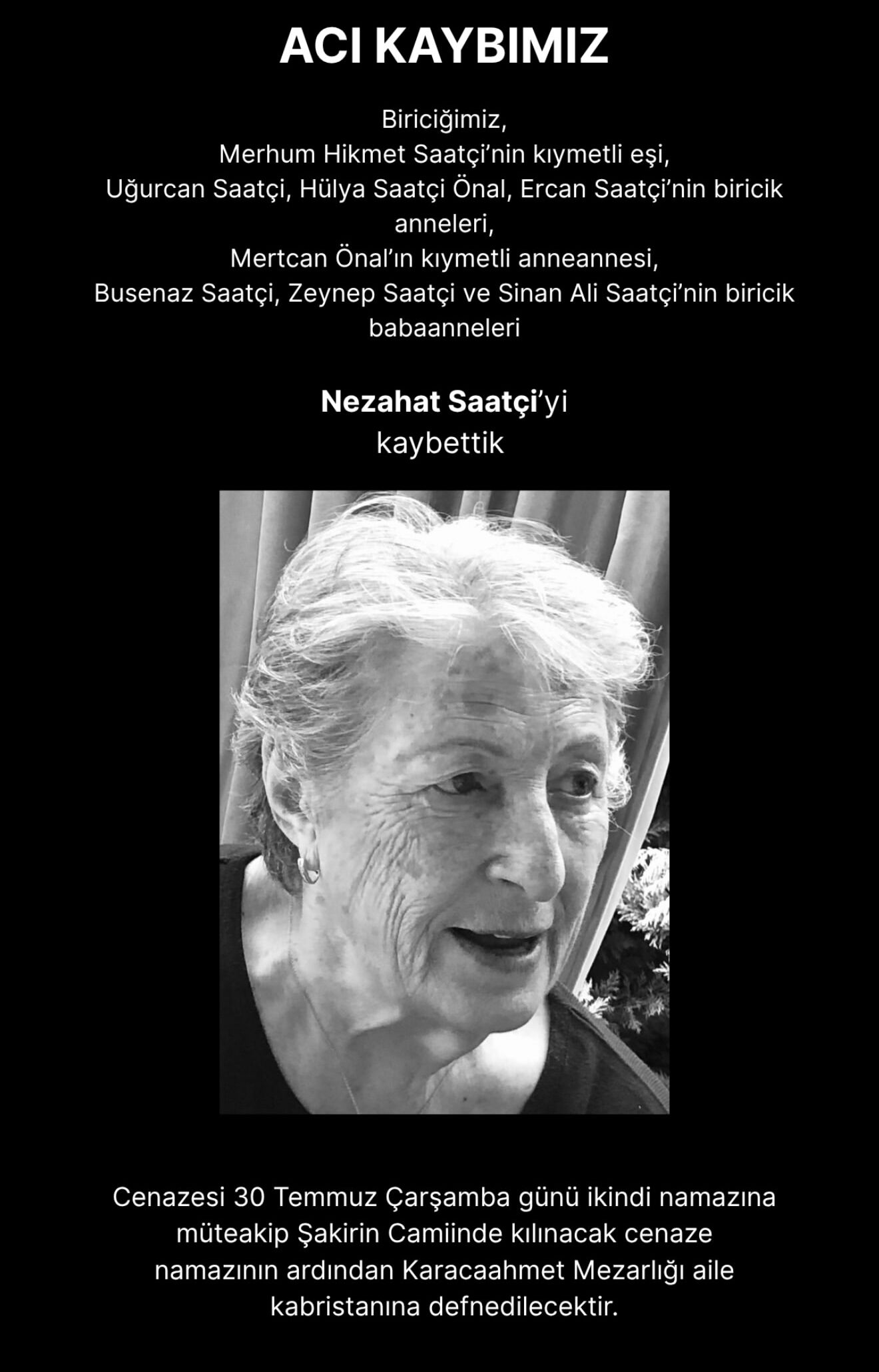 Ercan Saatçi’yi kahreden haber! “Acı kaybımız” diyerek paylaştı - 1. Resim