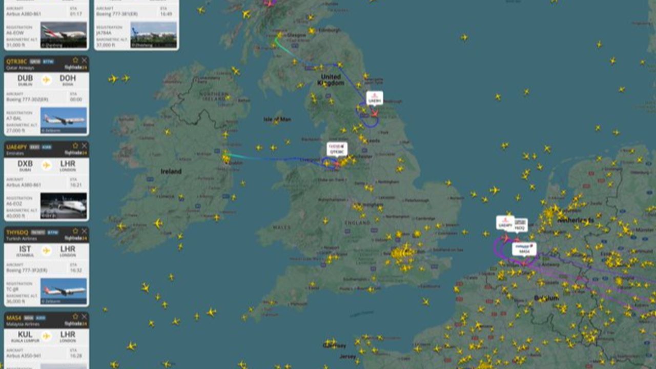 Londra hava sahası kapandı! Radar arızası uçuşları durdurdu Londra hava sahası kapandı! Radar arızası uçuşları durdurdu