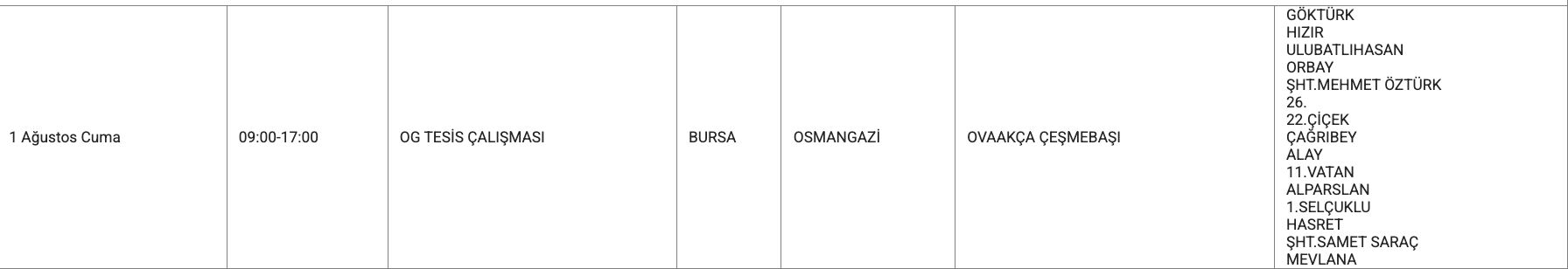 1 Ağustos Bursa elektrik kesintisi: UEDAŞ tam listeyi paylaştı, Bursa'da elektrikler ne zaman, saat kaçta gelecek? 1 Ağustos Bursa elektrik kesintisi: UEDAŞ tam listeyi paylaştı, Bursa'da elektrikler ne zaman, saat kaçta gelecek? - 13. Resim