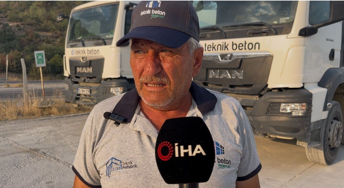 Beton pompasıyla yangına müdahale etmişti: Orman içlerinde hayvanların bağırışları yüreklerimizi yaktı Beton pompasıyla yangına müdahale etmişti: Orman içlerinde hayvanların bağırışları yüreklerimizi yaktı - 1. Resim