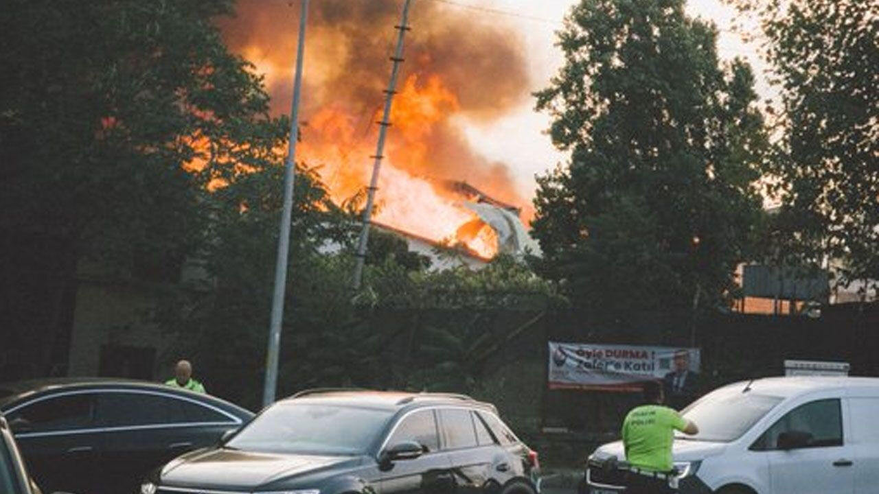 Film setinde yangın paniği! Ekipler bölgeye sevk edildi - 2. Resim