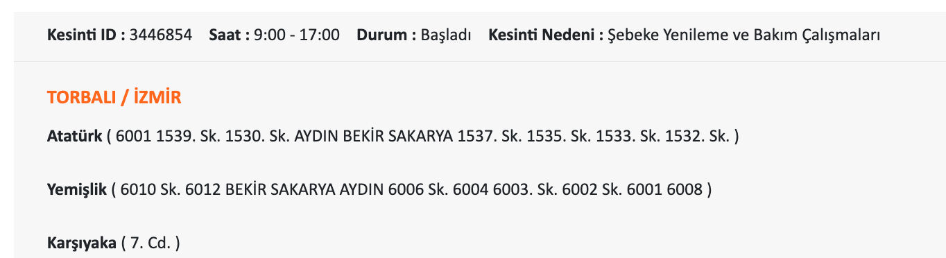 İzmir GEDİZ elektrik kesintisi! 1 Ağustos İzmir'de elektrik kesintisi ne zaman bitecek? İzmir GEDİZ elektrik kesintisi! 1 Ağustos İzmir'de elektrik kesintisi ne zaman bitecek? - 12. Resim