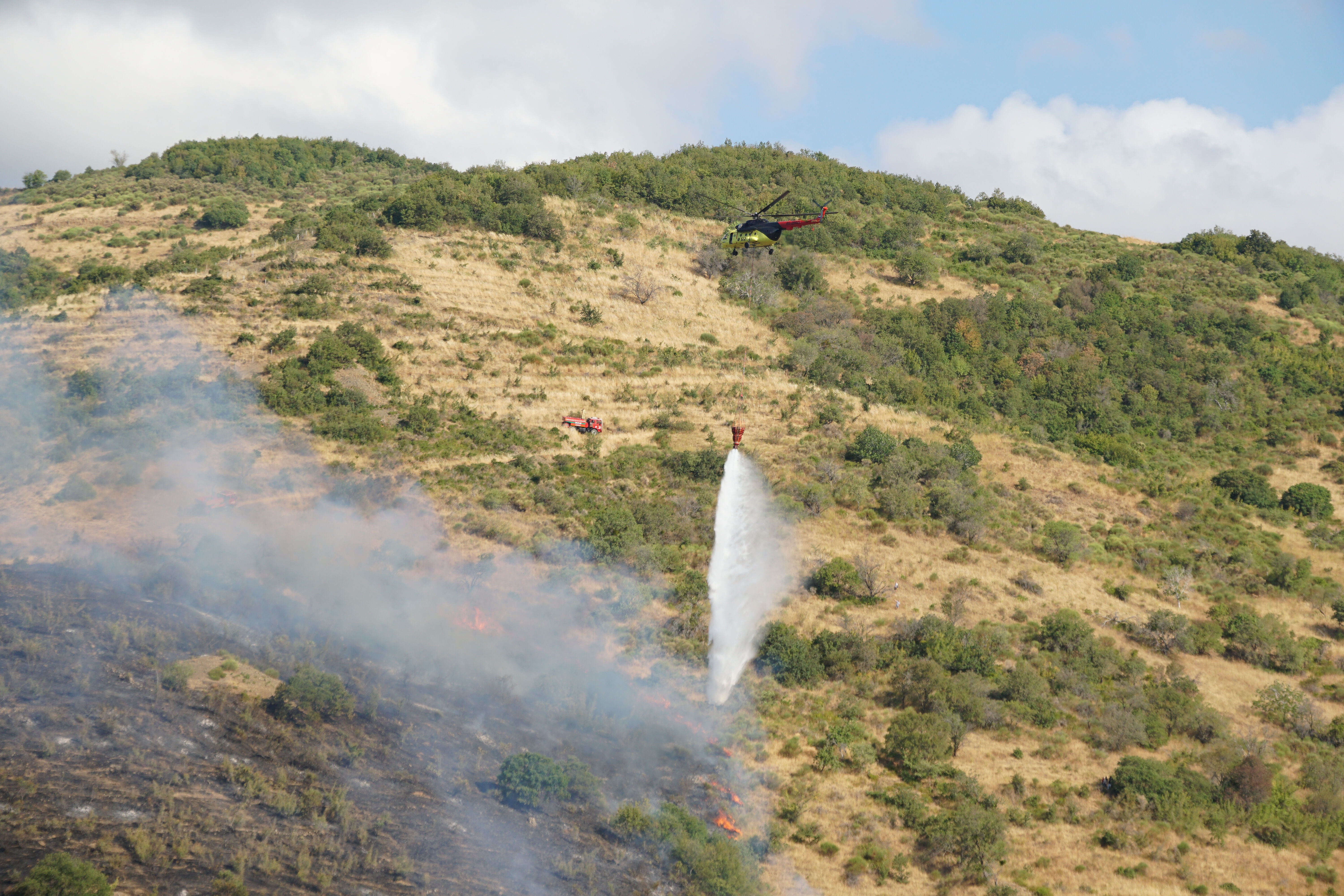 Tekirdağ'da makilik alanda korkutan yangın! Kısa sürede müdahale edildi - 1. Resim