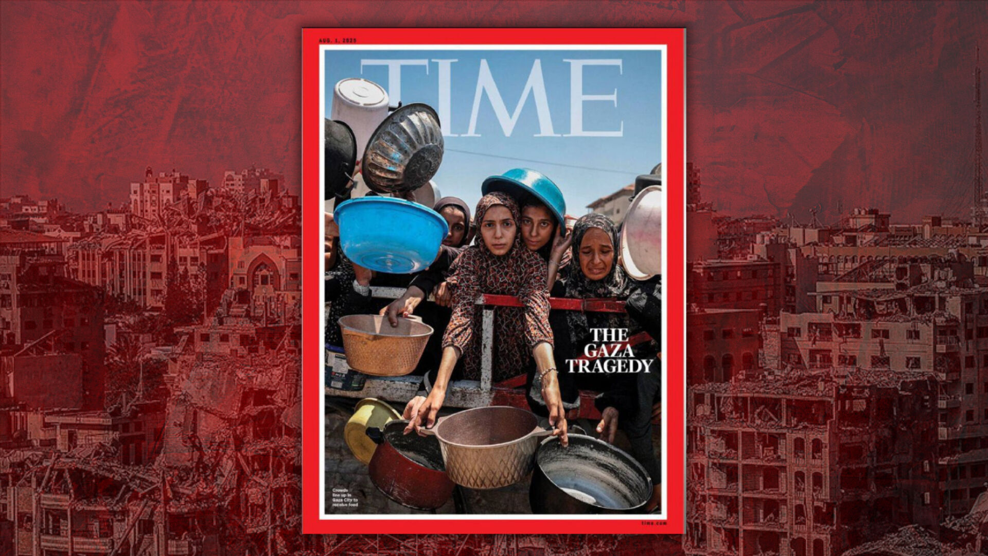 Time dergisinden Gazze kapağı: Açlığın, acının ve umudun karesi - 1. Resim