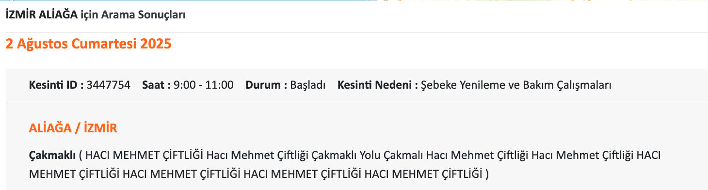 İzmir’de elektrik kesintisi takvimi belli oldu! GEDİZ elektrik duyurdu, İzmir'de elektrikler ne zaman, saat kaçta gelecek? - 2. Resim
