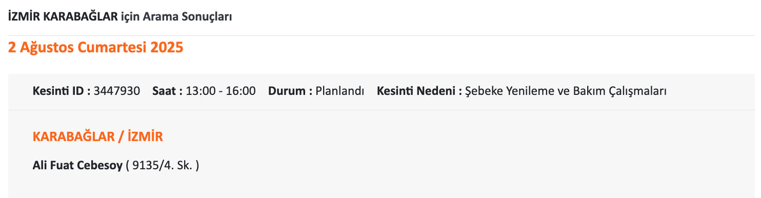 İzmir’de elektrik kesintisi takvimi belli oldu! GEDİZ elektrik duyurdu, İzmir'de elektrikler ne zaman, saat kaçta gelecek? - 5. Resim