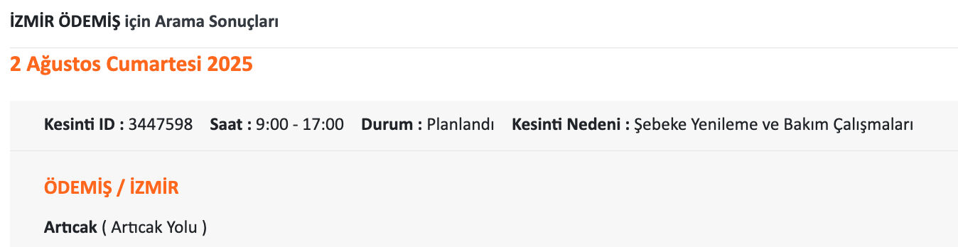 İzmir’de elektrik kesintisi takvimi belli oldu! GEDİZ elektrik duyurdu, İzmir'de elektrikler ne zaman, saat kaçta gelecek? - 7. Resim