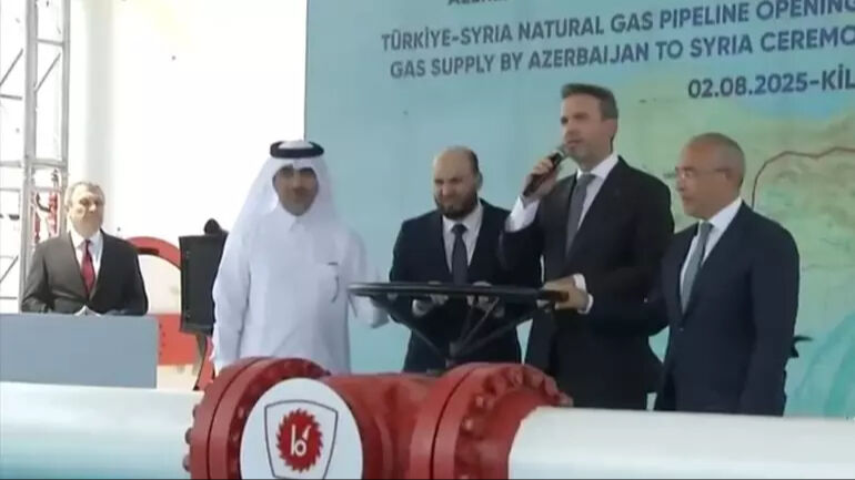 Vanalar açıldı! Türkiye'den Suriye'ye gaz akışı resmen başladı Vanalar açıldı! Türkiye'den Suriye'ye gaz akışı resmen başladı - 2. Resim
