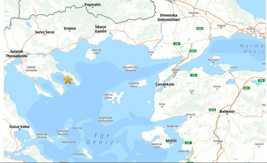 Ege Denizi'nde son dakika deprem! AFAD verileri açıkladı - 1. Resim