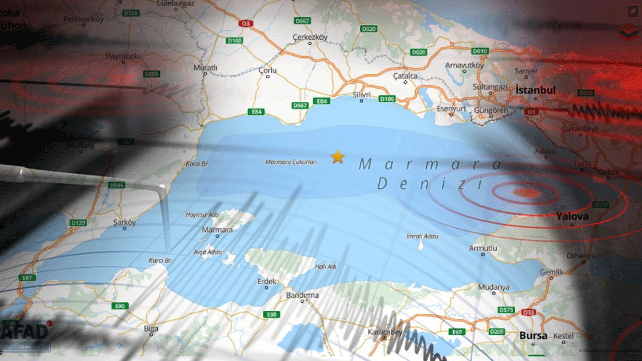İstanbul&#039;da korkutan deprem! Marmara yine sallandı