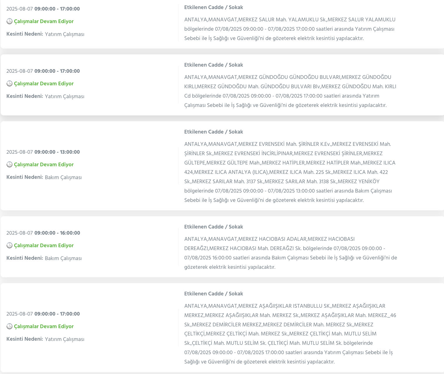 Antalya elektrik kesintisi! AEDAŞ duyurdu, Antalya'da elektrikler ne zaman gelecek, saat kaçta? Antalya elektrik kesintisi! AEDAŞ duyurdu, Antalya'da elektrikler ne zaman gelecek, saat kaçta? - 10. Resim