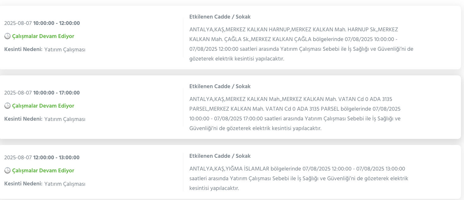 Antalya elektrik kesintisi! AEDAŞ duyurdu, Antalya'da elektrikler ne zaman gelecek, saat kaçta? Antalya elektrik kesintisi! AEDAŞ duyurdu, Antalya'da elektrikler ne zaman gelecek, saat kaçta? - 8. Resim