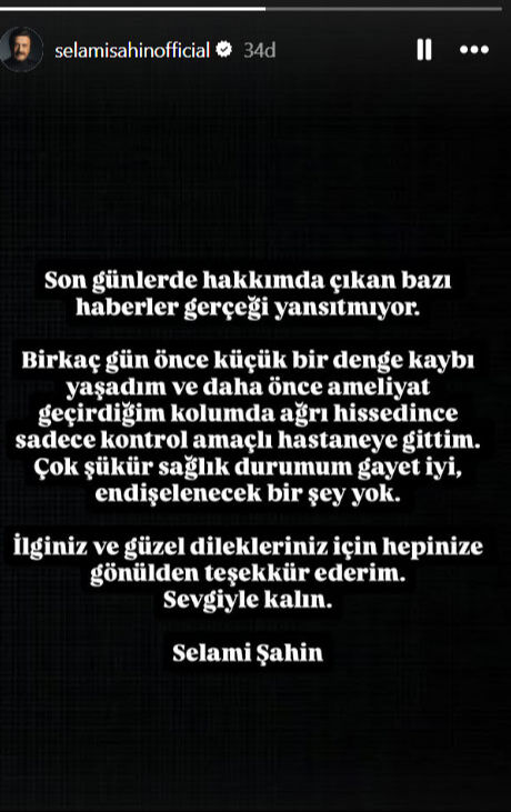 ‘Selami Şahin kaza geçirdi’ haberi gündem oldu! Beklenen açıklama geldi ‘Selami Şahin kaza geçirdi’ haberi gündem oldu! Beklenen açıklama geldi - 2. Resim