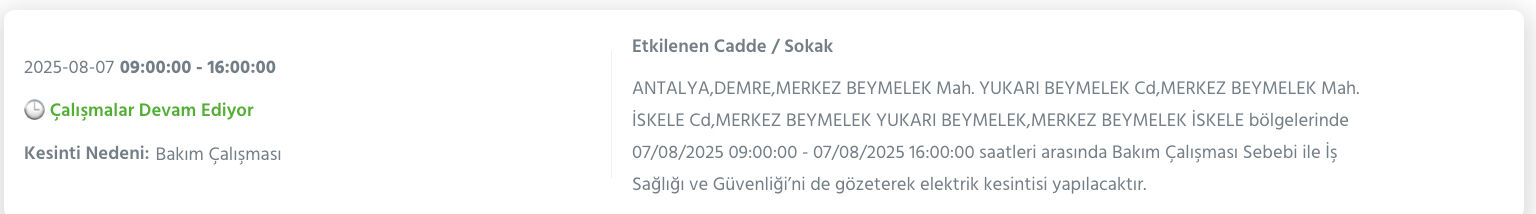 Antalya elektrik kesintisi sorgulama: Antalya'nın ne zaman, saat kaçta elektrikler kesilecek? - 4. Resim