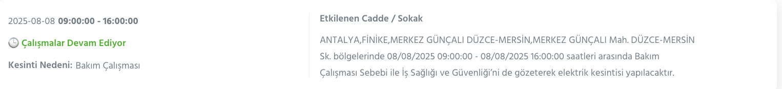 Antalya elektrik kesintisi sorgulama: Antalya'nın ne zaman, saat kaçta elektrikler kesilecek? - 6. Resim