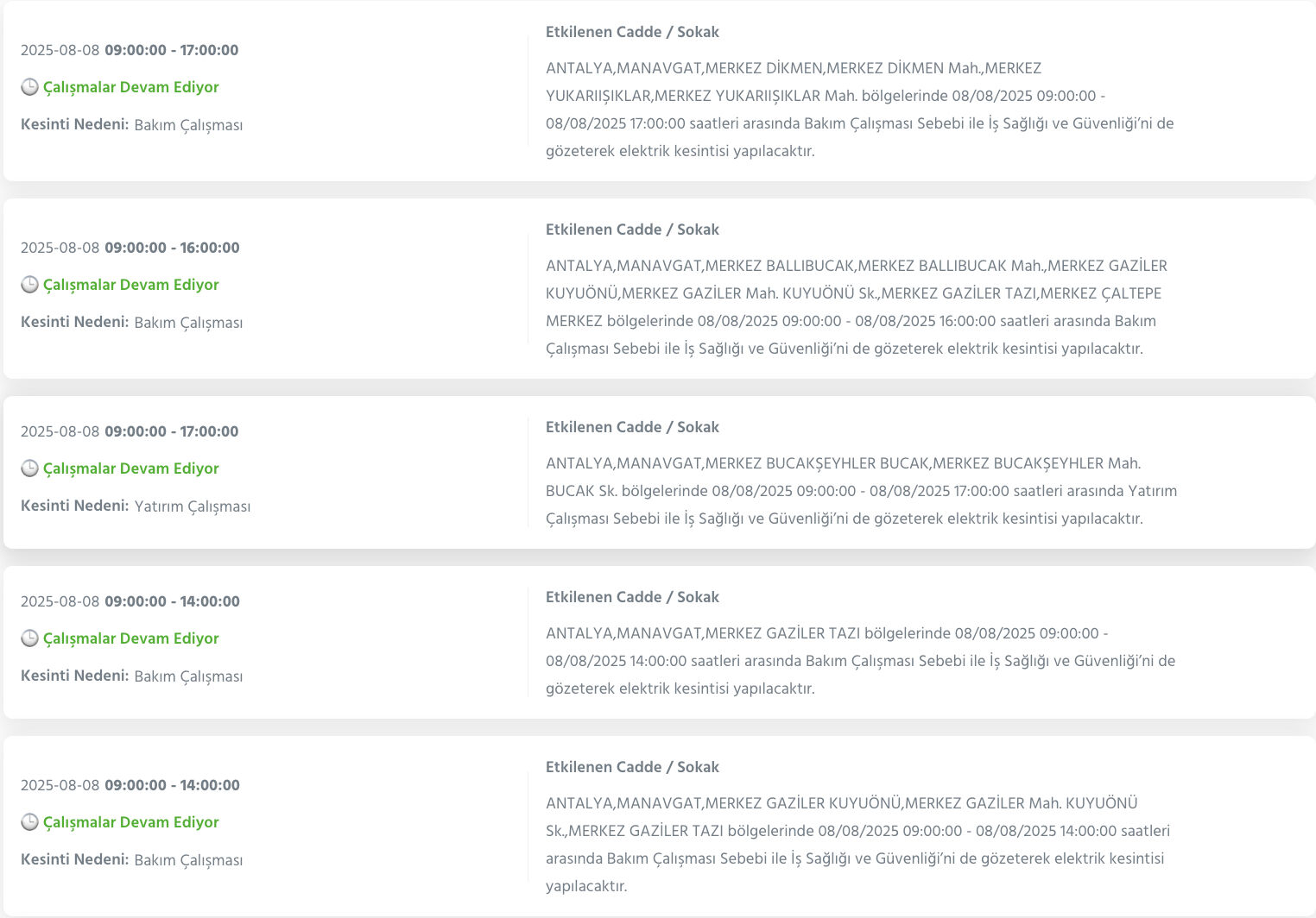 Antalya elektrik kesintisi sorgulama: Antalya'nın ne zaman, saat kaçta elektrikler kesilecek? - 11. Resim