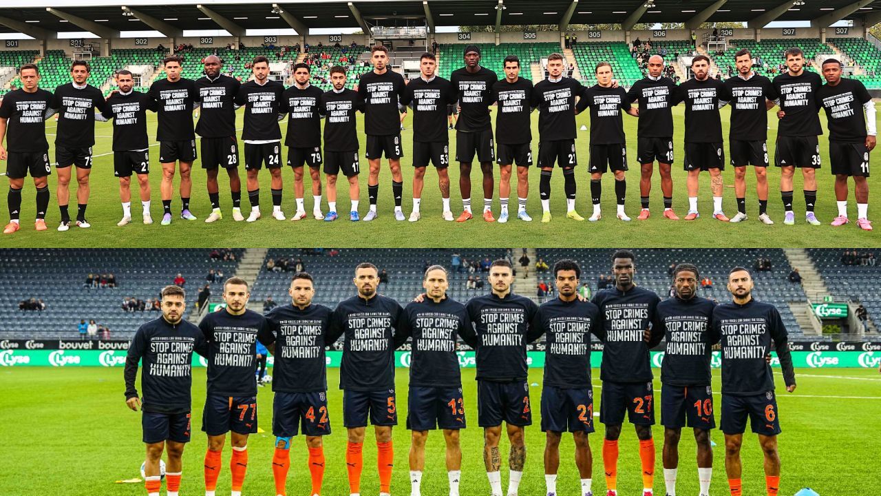 Başakşehir ve Beşiktaş'tan Gazze çağrısı: İnsanlığa karşı işlenen suçlara son verin Başakşehir ve Beşiktaş'tan Gazze çağrısı: İnsanlığa karşı işlenen suçlara son verin