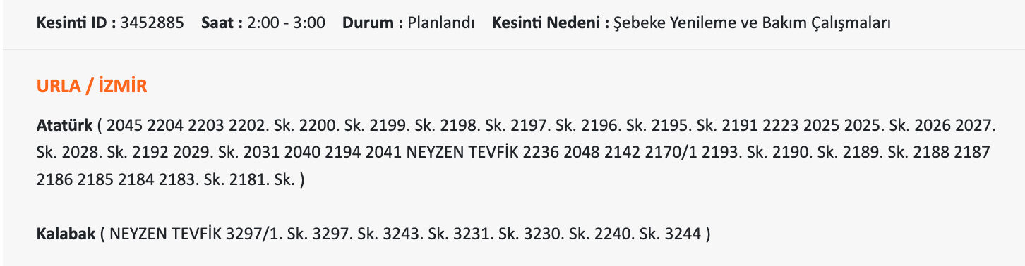 Gaziemir elektrik kesintisi sorgulama: Gediz Elektrik paylaştı, İzmir'de elektrik elektrikler ne zaman gelecek? - 23. Resim