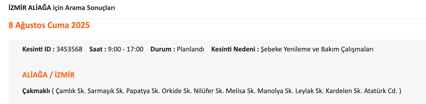 Gaziemir elektrik kesintisi sorgulama: Gediz Elektrik paylaştı, İzmir'de elektrik elektrikler ne zaman gelecek? - 5. Resim