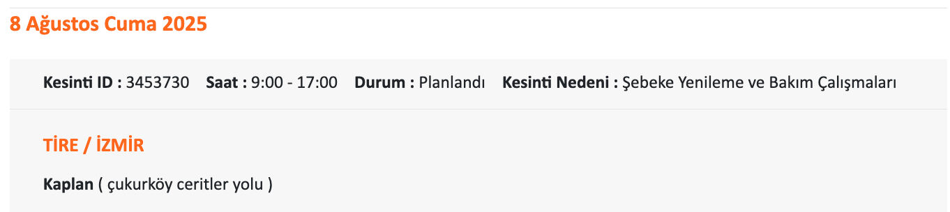 Gaziemir elektrik kesintisi sorgulama: Gediz Elektrik paylaştı, İzmir'de elektrik elektrikler ne zaman gelecek? - 21. Resim