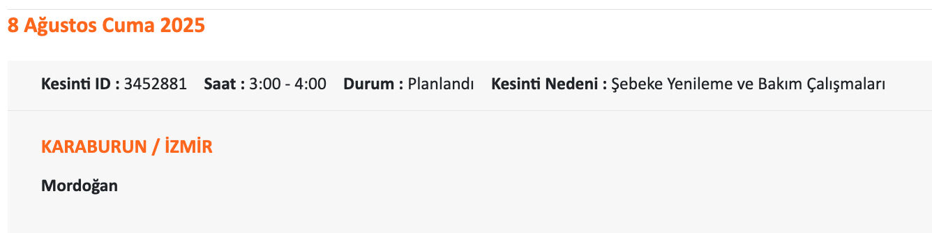 Gaziemir elektrik kesintisi sorgulama: Gediz Elektrik paylaştı, İzmir'de elektrik elektrikler ne zaman gelecek? - 14. Resim