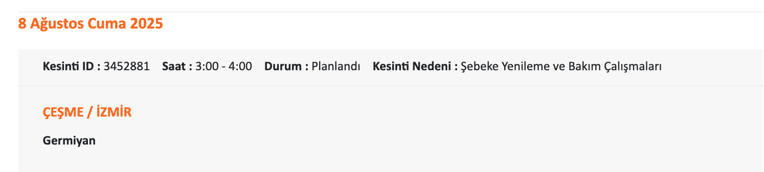 Gaziemir elektrik kesintisi sorgulama: Gediz Elektrik paylaştı, İzmir'de elektrik elektrikler ne zaman gelecek? - 12. Resim