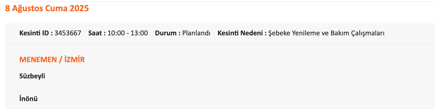 Gaziemir elektrik kesintisi sorgulama: Gediz Elektrik paylaştı, İzmir'de elektrik elektrikler ne zaman gelecek? - 19. Resim