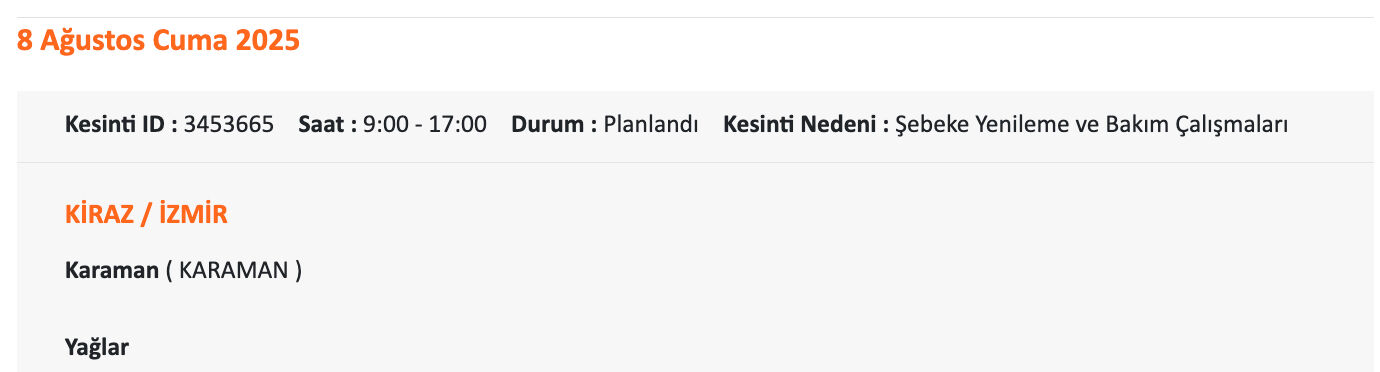 Gaziemir elektrik kesintisi sorgulama: Gediz Elektrik paylaştı, İzmir'de elektrik elektrikler ne zaman gelecek? - 17. Resim