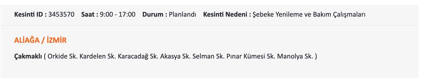 Gaziemir elektrik kesintisi sorgulama: Gediz Elektrik paylaştı, İzmir'de elektrik elektrikler ne zaman gelecek? - 6. Resim