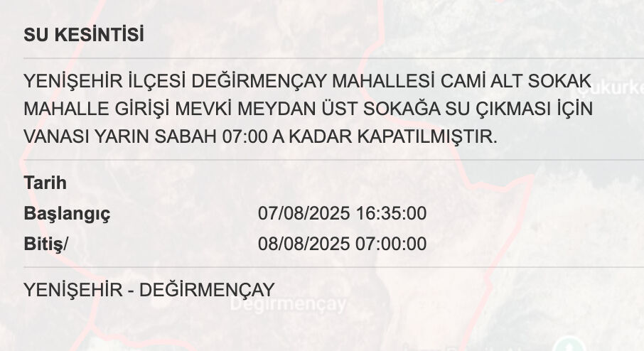 Mersin Yenişehir su kesintisi listesi paylaşıldı! MESKİ duyurdu, Mersin'de sular ne zaman gelecek? Mersin Yenişehir su kesintisi listesi paylaşıldı! MESKİ duyurdu, Mersin'de sular ne zaman gelecek? - 7. Resim