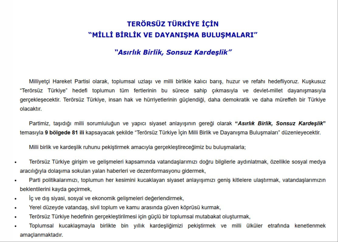 MHP'nin sitesinde ve afişlerindeki '9 bölge' ifadesi dikkat çekmişti! Partiden açıklama geldi MHP'nin sitesinde ve afişlerde yazıyor!