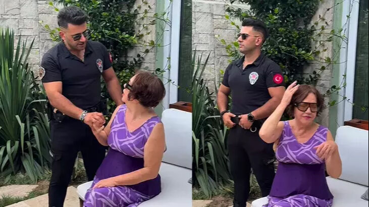 Nazan Öncel ile 'Yakışıklı güvenlik Nazan Öncel 'Yakışıklı güvenlik