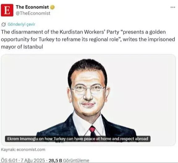 Ekrem İmamoğlu Economist'e yazdı! Türkiye'yi ve Cumhurbaşkanı Erdoğan'ı yabancılara şikayet etti - 2. Resim