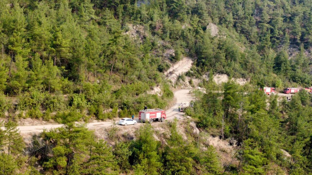 Karabük'te ormanlık alanda çıkan yangın devam ediyor! - 1. Resim
