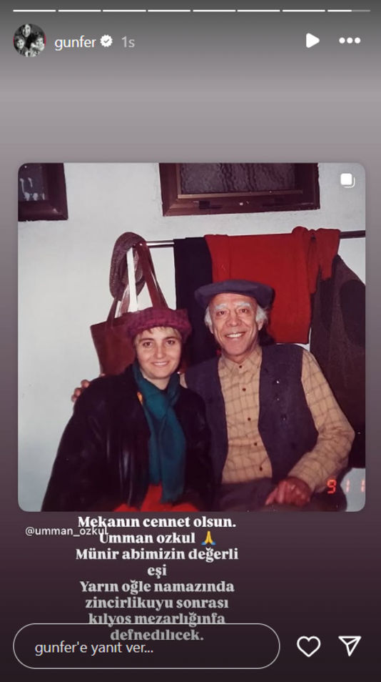 Usta sanatçı Münir Özkul'un eşi Umman Özkul’dan acı haber! O hayalini gerçekleştiremeden vefat etti Usta sanatçı Münir Özkul'un eşi Umman Özkul’dan acı haber! O hayalini gerçekleştiremedi - 3. Resim