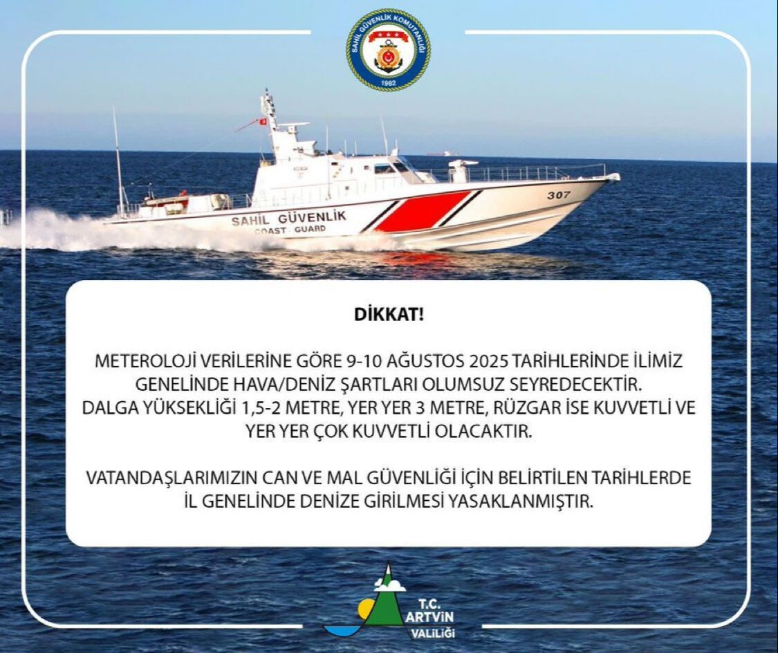 4 ilde denize girmek yasaklandı: Dalga yüksekliği 3 metreye kadar çıkabillir! - 3. Resim