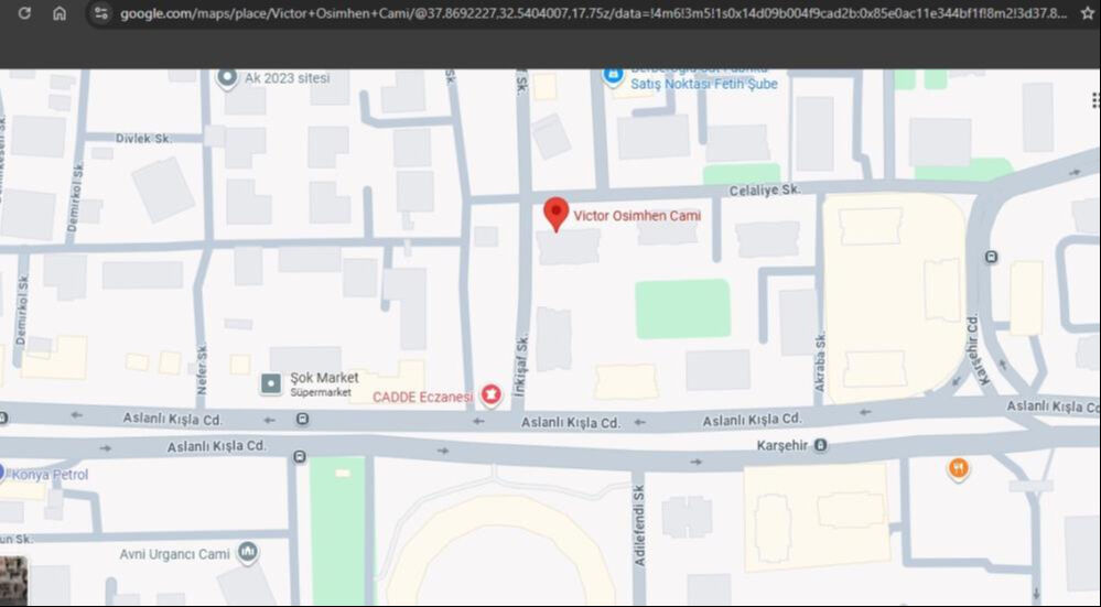 Bu kadarı da fazla! Caminin yer ismini Victor Osimhen olarak değiştirdiler - 2. Resim