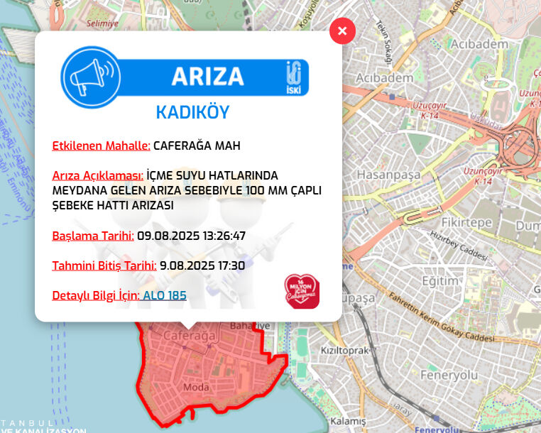 İstanbul İSKİ su kesintisi! 9 Ağustos İstanbul su kesintisi ne zaman bitecek? - 2. Resim