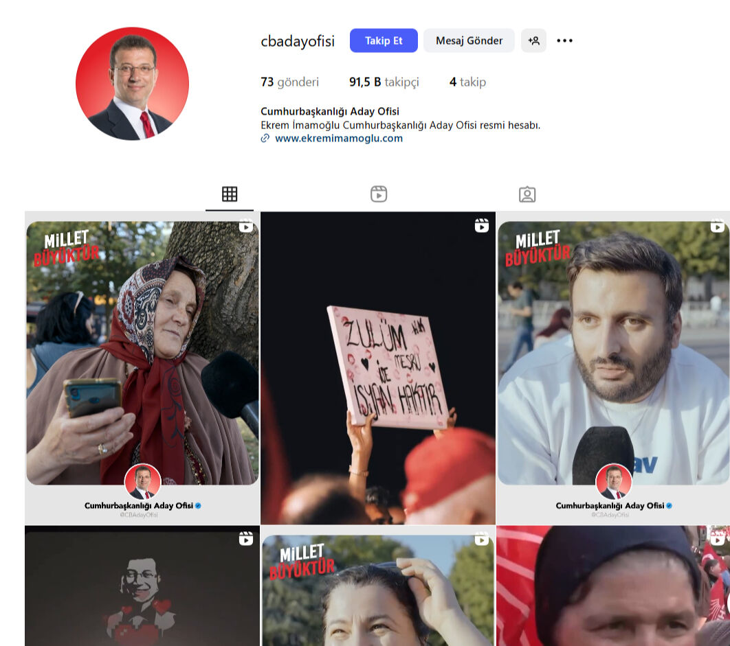 Parti örgütü bile kulak asmadı! İmamoğlu'nun aday ofisi takipçi toplayamadı - 1. Resim