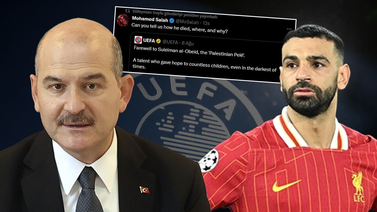 Süleyman Soylu&#039;dan yıldız futbolcu Salah&#039;ın paylaşımına destek