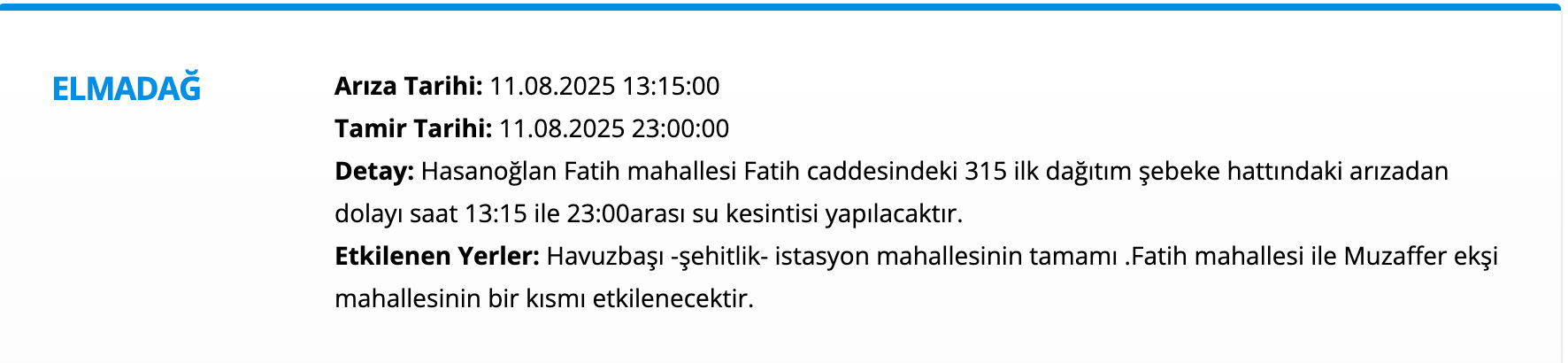 Ankara Sincan su kesintisi son dakika! ASKİ duyurdu, Ankara'da sular ne zaman gelecek? - 3. Resim