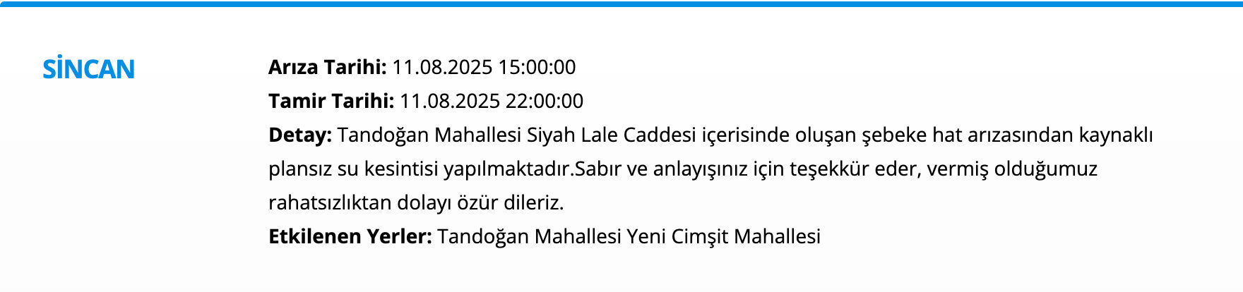Ankara Sincan su kesintisi son dakika! ASKİ duyurdu, Ankara'da sular ne zaman gelecek? - 6. Resim