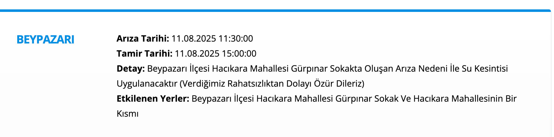 Ankara Sincan su kesintisi son dakika! ASKİ duyurdu, Ankara'da sular ne zaman gelecek? - 2. Resim