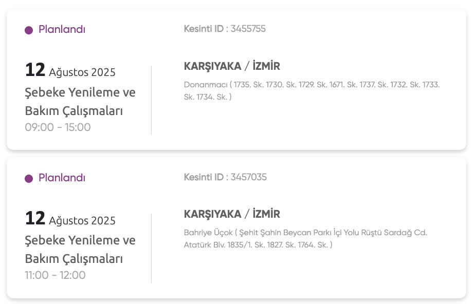 Gediz Elektrik Kesinti Sorgulama: 11-12 Ağustos İzmir elektrik kesintisi ne zaman bitecek, elektrikler ne zaman gelecek? - 2. Resim